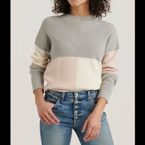 NWT Colorblock Pattern Sweater Lucky Brand